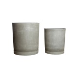 POT WS CONCRETE GREY SET OF 2